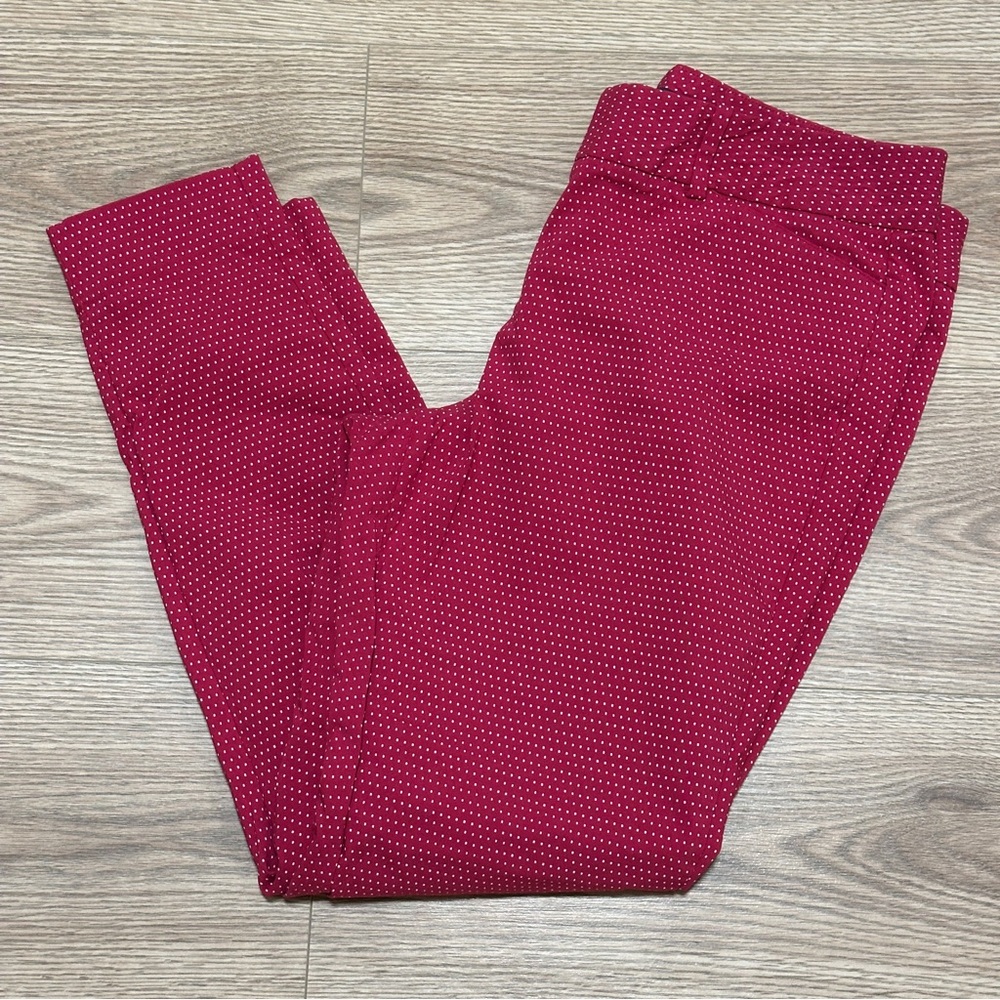The Limited pink and White Polkadot Pants